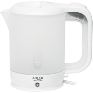Fierbator Electric de Calatorie AD 1381 Capacitate 0.5L Include 2 Cani si o Lingura Plastic 900W Alb