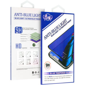 Folie protectie Sticla Securizata Full Glue Anti Blue Light pentru Apple iPhone SE (2022) / SE (2020)