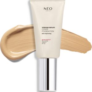 Fond de ten cu SPF 30 Intense Serum Cover Foundation Neo Make Up, 30 ml (Culoare produse: 01 Porcelain)