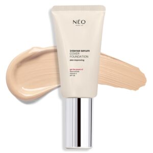 Fond de ten cu SPF 30 Intense Serum Cover Foundation Neo Make Up, 30 ml (Culoare produse: 00 Alabaster)