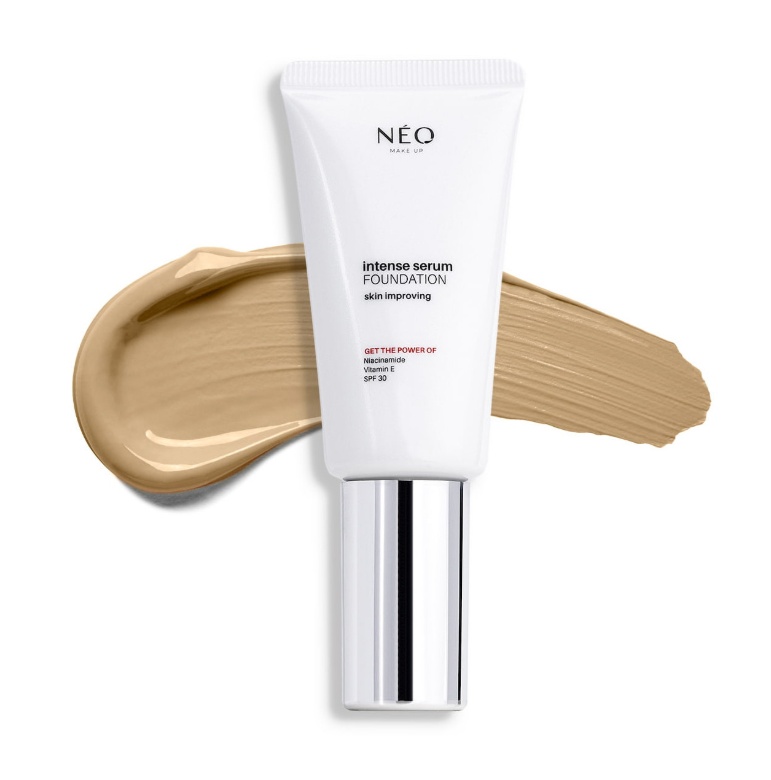 Fond de ten Intense Serum Foundation SPF 30, NEO Make Up, 30 ml (Culoare produse: 02 Ivory)