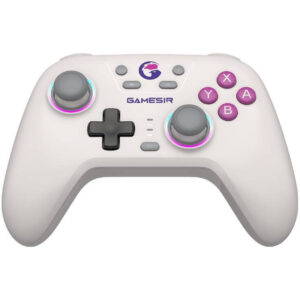 Controler fara Fir T4n pentru Switch Android iOS PC si Steam Bluetooth 1200mAh Alb
