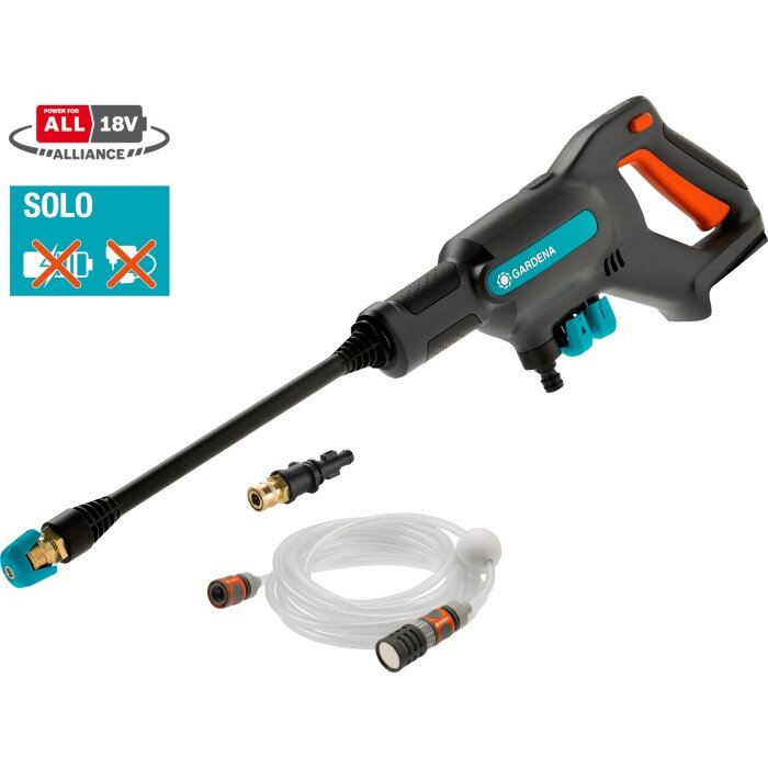 Aparat de Curatat cu Presiune AquaClean 14800-55 24 Bar 18V fara Baterie si Incarcator Negru/Albastru