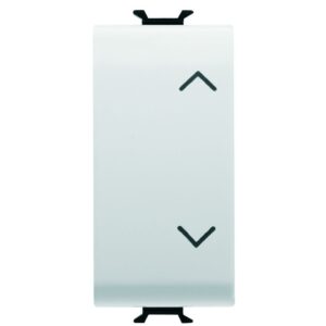 Buton cu revenire interblocat 1 modul Gewiss Chorus GW10140, alb