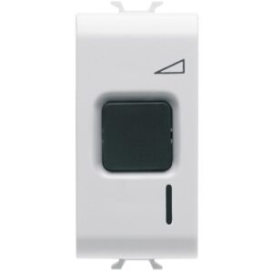 Variator de tensiune electronic cu buton 1 modul Gewiss Chorus GW10568, alb