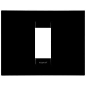 Rama ornament 1 modul Gewiss Chorus Geo GW16401TN, negru toner
