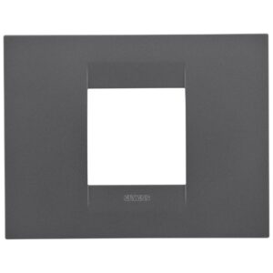 Rama ornament 2 module Gewiss Chorus Geo GW16402VN, negru satinat