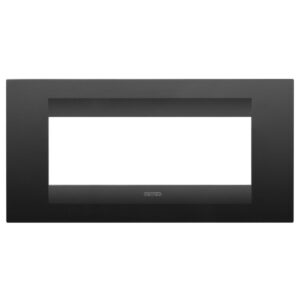 Rama ornament 6 module Gewiss Chorus Geo GW16406VN, negru satinat
