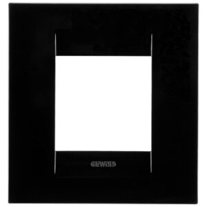 Rama ornament 2 module Gewiss Chorus Geo GW16422TN, negru toner