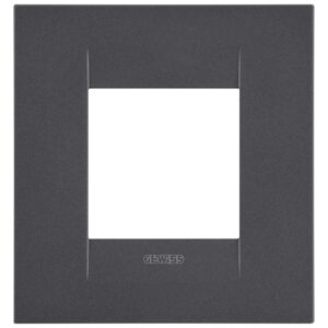 Rama ornament 2 module Gewiss Chorus Geo International GW16422VN, negru satin