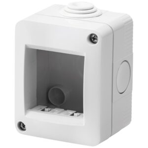 Doza aparenta 2 module IP40 gri Gewiss Chorus GW16502