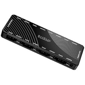 Hub Ventilator 8 Port x4pin PWM x3pin RGB SATA Negru