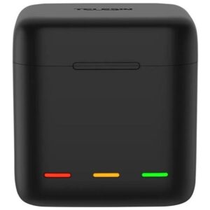 Accesoriu Camera Video Actiune pentru GoPro Hero9 Black, incarcare simultana 3 baterii, Negru