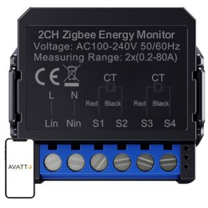 Contor de energie inteligent bi-directional ZigBee Avatto ZWPM16-2 INN-079254