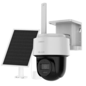 Camera Supraveghere Rotativa 4 MP cu Panou Solar, slot SIM 4G, Hikvision HiLook IPC-CFSP4/4G-SIM, baterie litiu 9000 mAh, iluminare 30m, IP66, audio