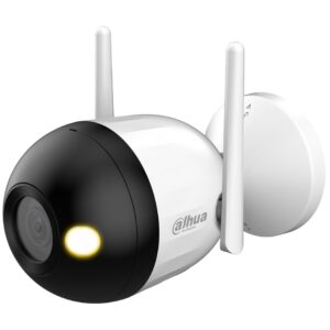 Camera WiFi exterior Dahua F4C-LED, 4MP, Full-color 30 m, AI persoane, Microfon, H.265, Iluminare inteligenta, Slot microSD, Carcasa metal+plastic, IP