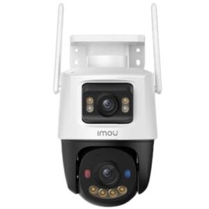 Camera supraveghere IP WiFi Imou IPC-S7XFP-8U0WED, 4 + 4 MP, lentila 2x3.6 mm, IR/lumina alba 30 m, rotativa PT cu lentila duala, microfon si difuzor