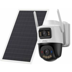 Camera PT Wi-Fi 6 cu panou solar, baterie, SIM 4G LTE Imou AOV Dual IPC-SA70F-10M0T2-EU/FSP008, 10MP (2x5MP), AI, alarma, IR 25m