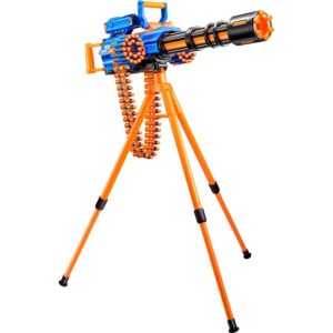 Blaster cu Sageti X-Shot Insanity Rage Fire 72 Darts Trepied Portocaliu/Albastru