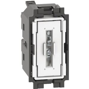 Intrerupator cap scara 1 modul 10A Bticino Living Now K4003A, alb, negru