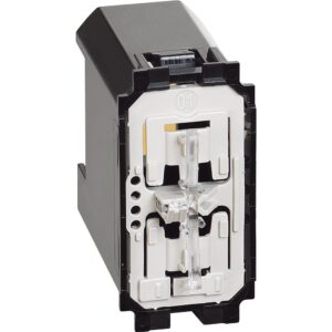 Intrerupator conectat pentru storuri electrice interblocat Bticino Living Now K4027CIL, alb, negru