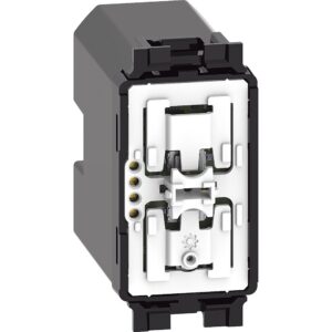 Intrerupator fara fir pentru scenariile Trezire/Somn Bticino Living Now K4574CWI, alb, negru, nisip