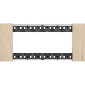 Rama ornament 6 module Bticino Living Now KA4806ZW, auriu