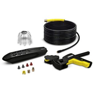 Kit de Curatare Jgheaburi si Tevi 2.642-240.0  cu Furtun 20M pentru Aparat de Spalare cu Presiune Seriile K 2 – K 7 Negru