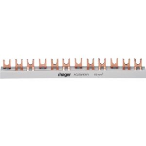 Busbar 3P furca 57M 10mmp 63A Hager KDN363B