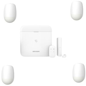 Kit de alarma wireless AX PRO Light Level Hikvision 868MHz, slot SIM, cu 4 detectori de miscare WiFi