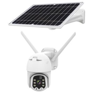 Camera 4G cu panou solar, date mobile slot SIM, 3MP, Connect C100 Tuya KM2214.1, microfon si difuzor