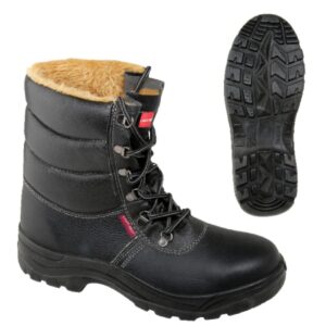 Gheata lucru s3src din piele cu blana - 42