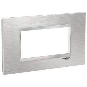 Rama inox 4 module Schneider Easy Styl LMR7664038, argintiu/crom