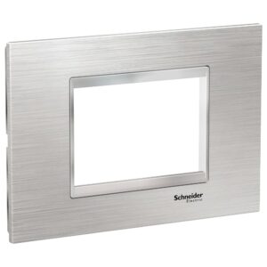 Rama inox 3 module Schneider Easy Styl LMR7763038, argintiu/crom