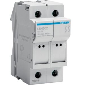 Separator cu fuzibil 2P 32A 10X38 690VAC fara led Hager LSN502