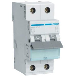 Siguranta automata 2P 32A 6kA curba B Hager MBN232