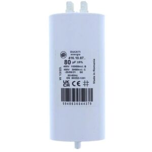 Condensator pornire motor 425V 80uF cu pin, Ducati Energia 416108764 MOTCAP-80UF/425-PN-DCT