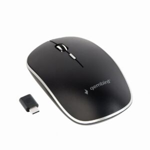 Mouse Wireless MUSW-4BSC-01 Silentios Receiver USB Type-C 1600DPI Negru