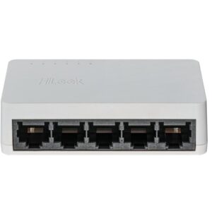 Switch cu 5 porturi HikVision HiLook NS-0505D, 10/100/1000 Mbps, 10 Gbps, 7.4 Mpps, MAC 2K, fara management