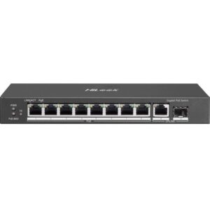 Switch Desktop/Rackmount Hikvision HiLook, NS-0510P-58, 10 Porturi, PoE+ 58W