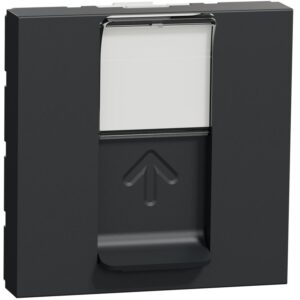 Priza date RJ45, CAT5 UTP, 2m Schneider Noua Unica NU341154, antracit