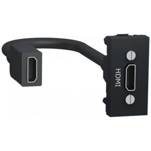 Priza HDMI precablata 1 modul Schneider Noua Unica NU343054, antracit