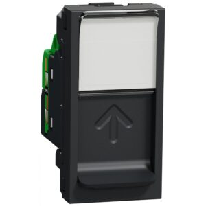 Priza date RJ45, CAT6 FTP, 1 modul Schneider Noua Unica NU344754, antracit
