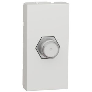 Priza tv 1M (conector F) Schneider Noua Unica NU346818, alb