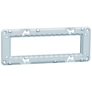 Rama suport 7 module Zamak Schneider Noua Unica NU7107, alb, bej, antracit, aluminiu