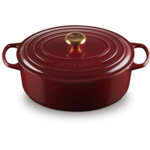 Oala Ovala cu Capac Signature Collection 31CM Fonta Emailata Rhone