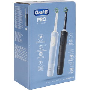 Vitality Pro D103 Duo Electric Toothbrush Black/Blue, Black/Blue, incl. 2nd Handle