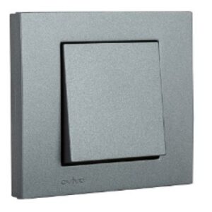 Intrerupator ST Grano Met Ovivo OV00151, 10A, 250V, IP20, fumuriu
