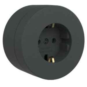 Priza Schuko PT xOne Ovivo OV00948, 16A, 250V, IP20, antracit