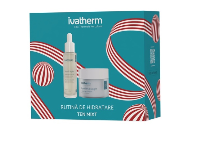 Pachet Ivatherm Ser Aquafil Hydra 30ml + Crema Aquafil Hydra Light 50ml